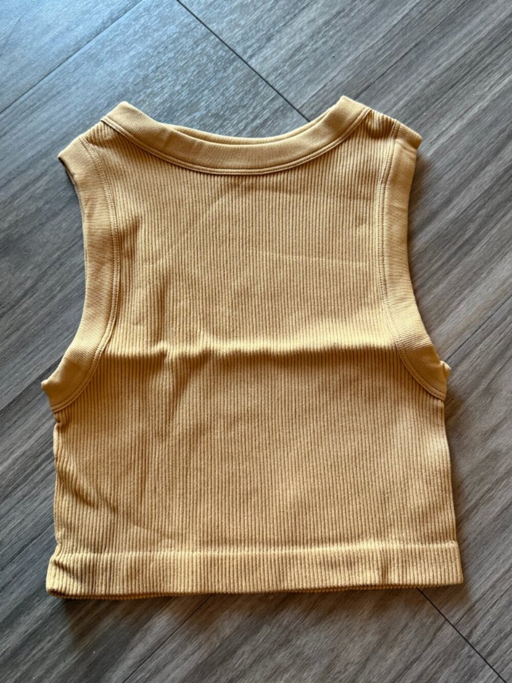 Ribbed Seamless High Crop Top